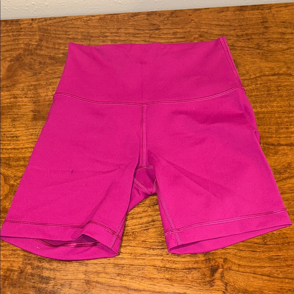 Lululemon Athletica Magenta Bike Shorts
